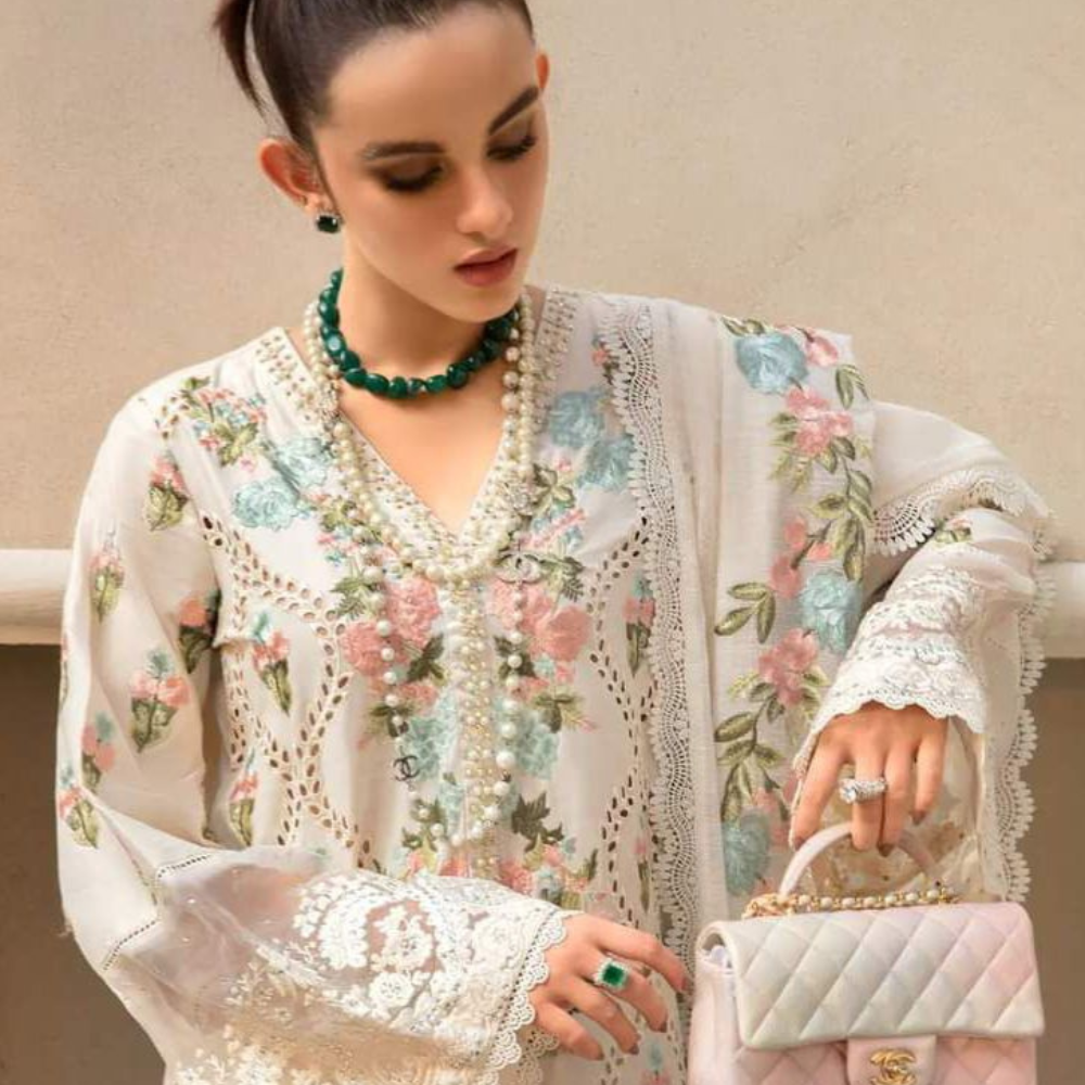 Printed Lawn Floral Suit
