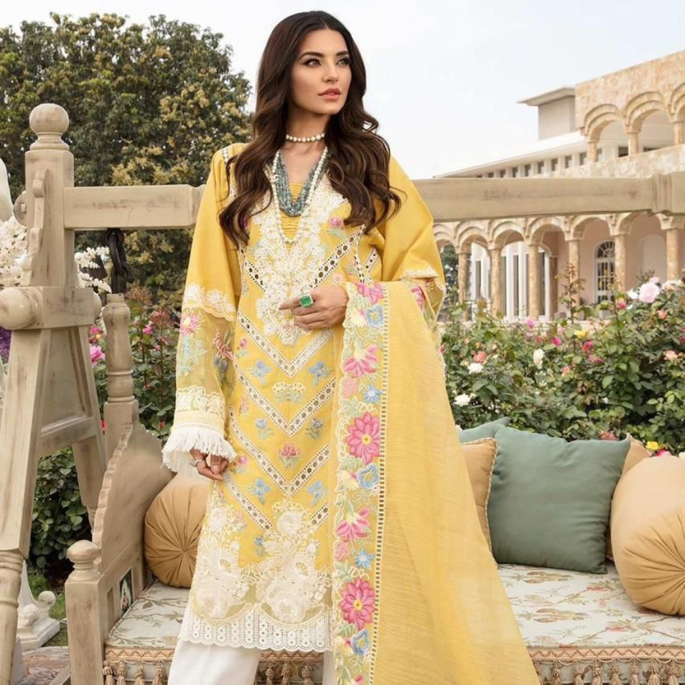 Embroidered Lawn Festive Suit
