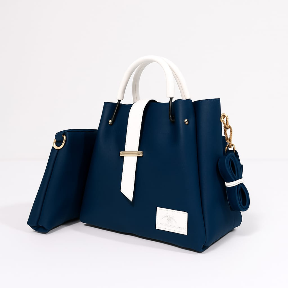 Structured Leather Tote Bag
