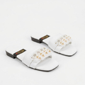 Embellished Flat Slide Sandals